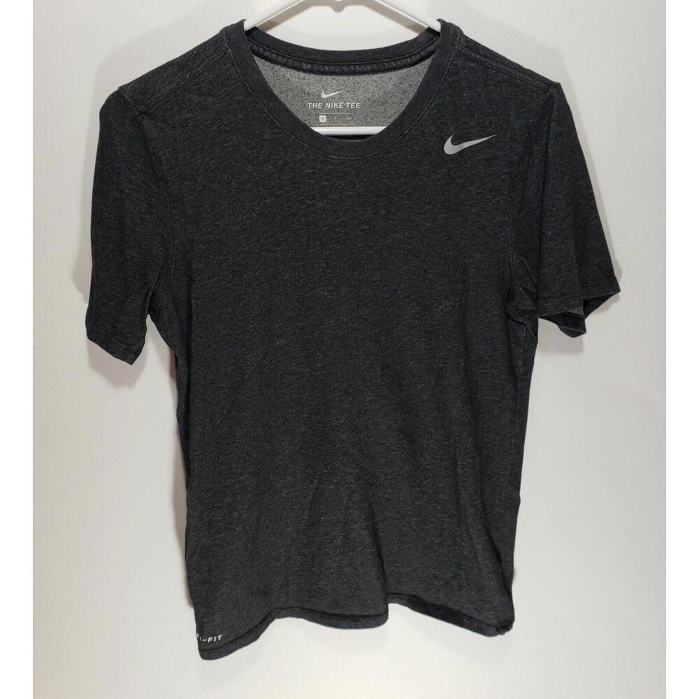 Mens Nike Tee Regular Athletic Cut Casual Short Sleeve Gray T-Shirt Size Small S